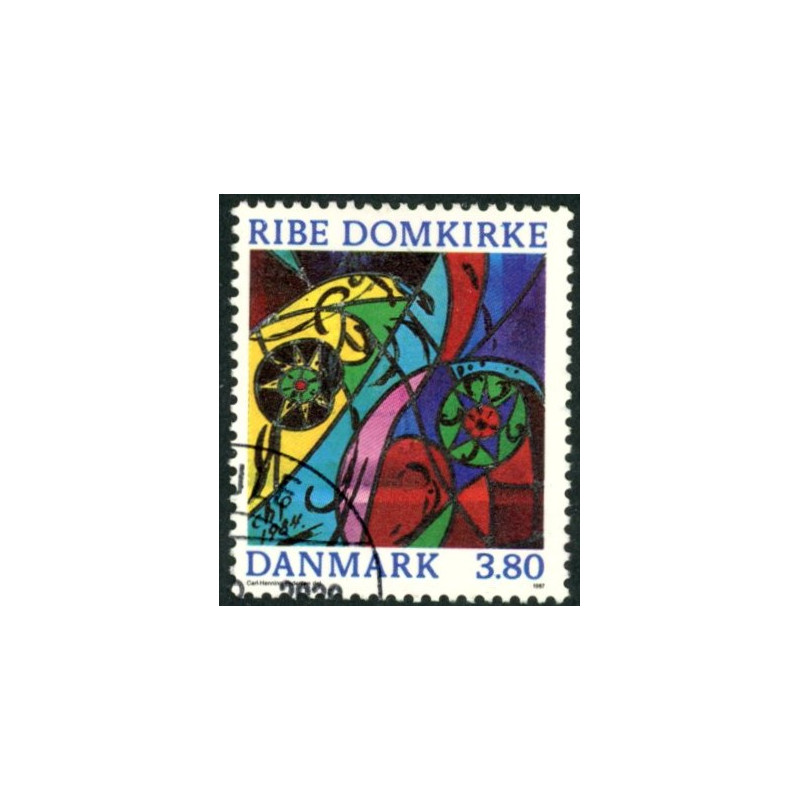 1987. Roskilde domkirke. Variant. AFA nr. 880x stemplet