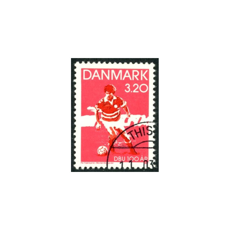 1989. DBU 100 års jubilæum. AFA nr. 935x postfrisk   Stemplet FDC