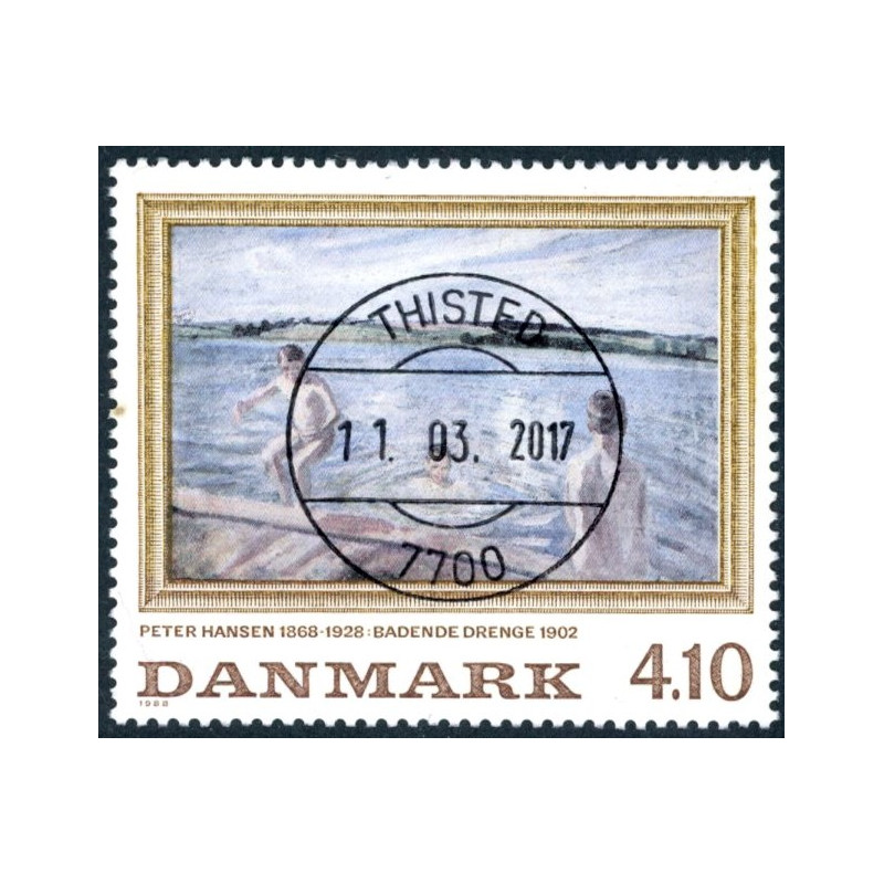 1988. Malerimærker. AFA nr. 921x postfrisk   Stemplet FDC