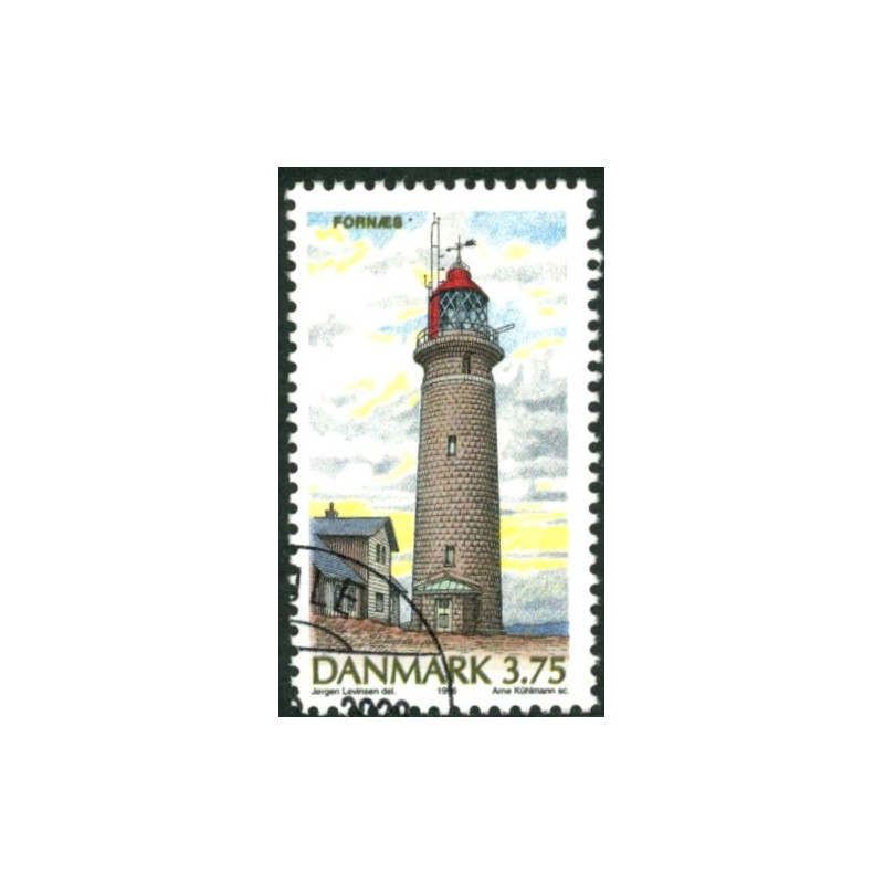 1996. Fyrtårne. AFA nr. 1124 stempelt
