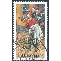 1976. Postillon med variant: Segl på brev. AFA 624x **