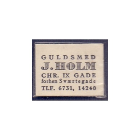 Frimærkepenge 1 Øre "Guldsmed J. Holm" 