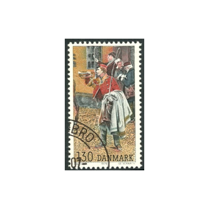 1976. Postillon med variant: Segl på brev. AFA 624y ** stemplet