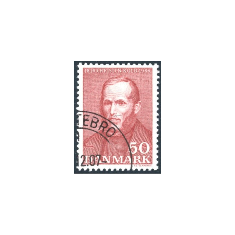 1966. Chrisian Kold, 444Fx stemplet postfrisk   Stemplet FDC
