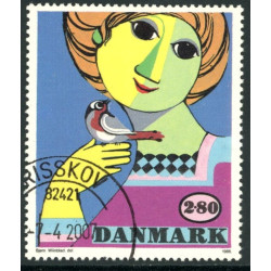 1986. Kunst af Bjørn Wiinblad. Variant. AFA nr. 849x stemplet