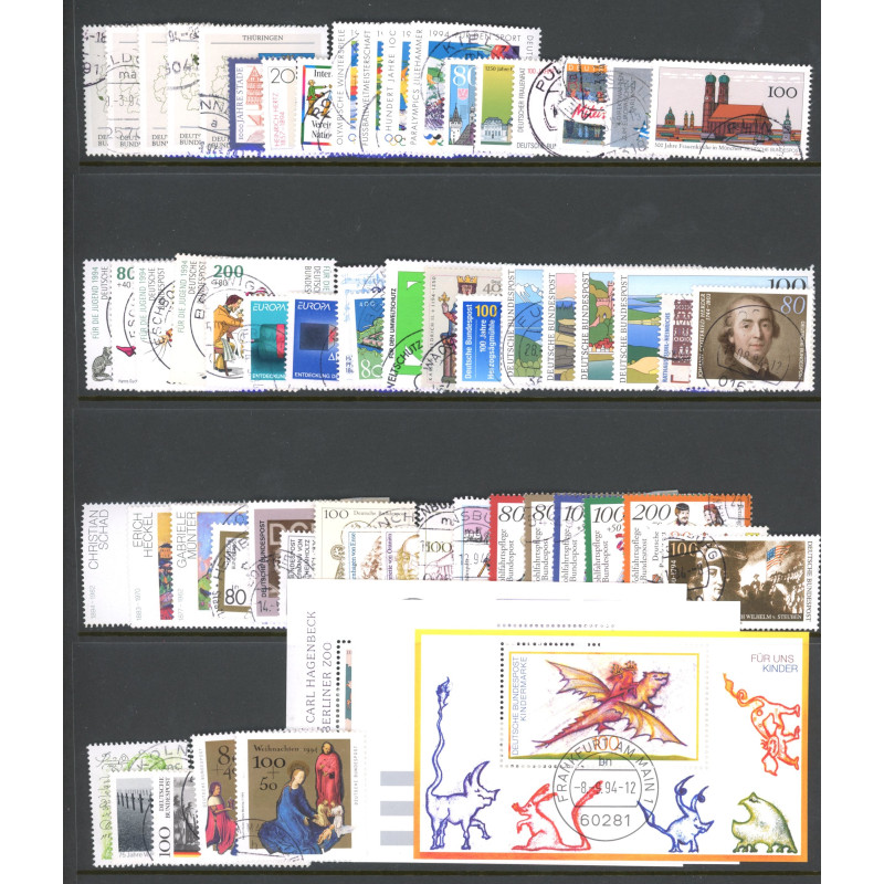 Vesttyskland. 1994. Komplet årgang **. AFA nr. 2650-2712  , st.