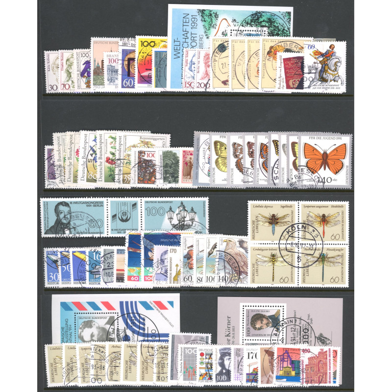 Vesttyskland. 1990. Komplet årgang **. AFA nr. 2387-2432  , st.