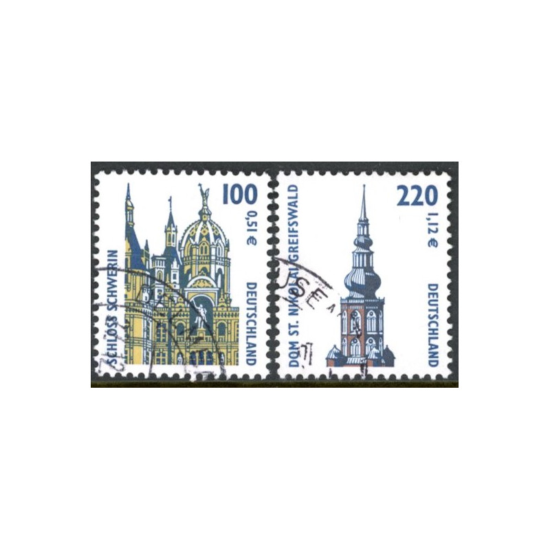 Vesttyskland. 2001. Seværdigheder. AFA nr. 3096-97 ** (o)
