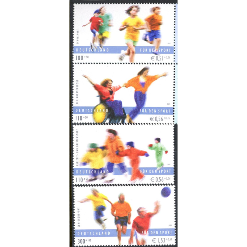 Vesttyskland. 2001. Sportsvelgørenhed. AFA nr. 3107-10 **                       (o)