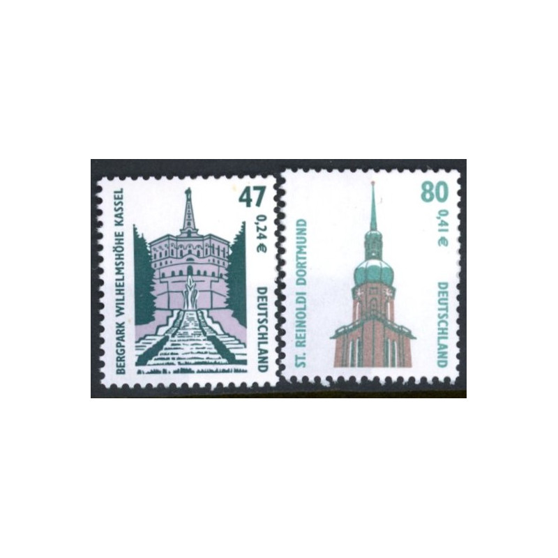 Vesttyskland. 2001. Seværdigheder. AFA nr. 3116-17 **                      (o)