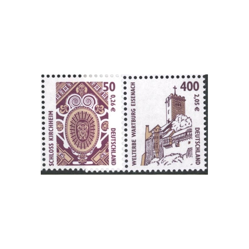 Vesttyskland. 2001. Seværdigheder. AFA nr. 2145-46 **             (o)