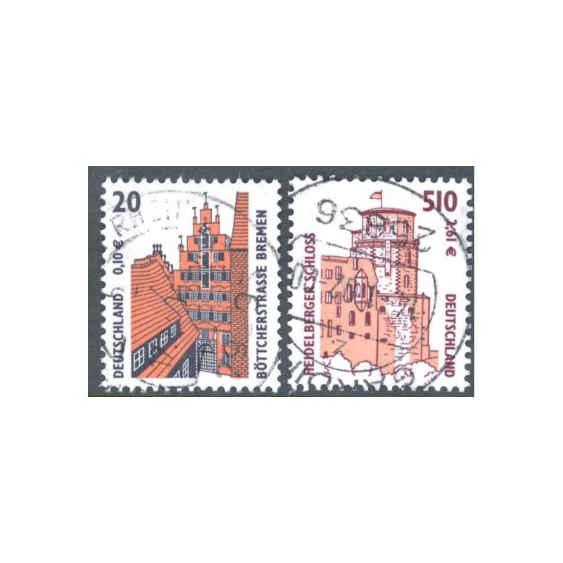 Vesttyskland. 2001. Seværdigheder. AFA nr. 2158-59 **          (o)