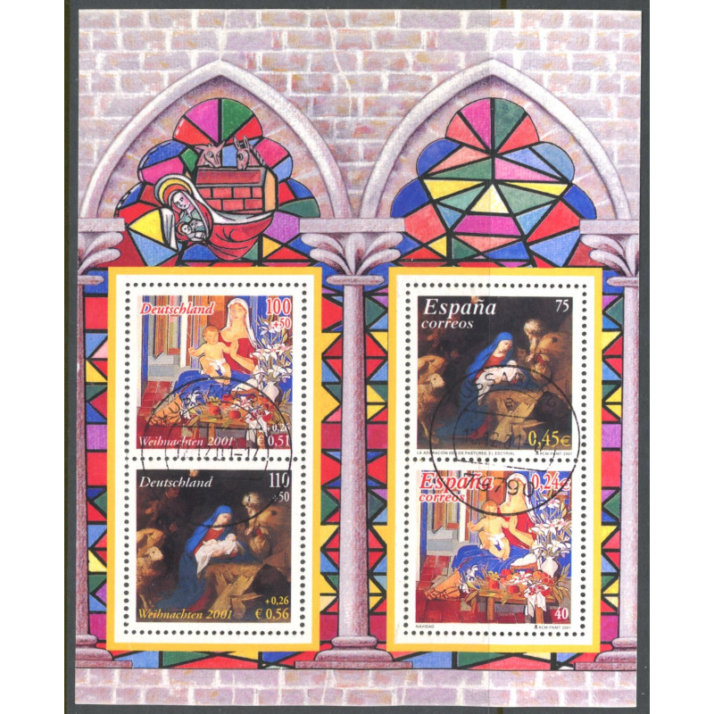 Vesttyskland. 2001. Julefrimærker, miniark. AFA nr. 2160-61 **         (o)