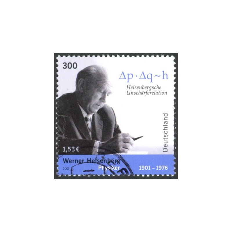 Vesttyskland. 2001. Werner Heisenberg. AFA nr. 2164 **         (o)