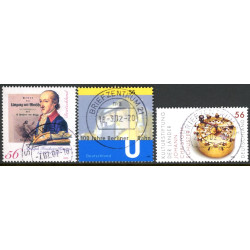 Vesttyskland. 2002. Von Krigge, undergrundsbanen, og kultur. AFA nr. 2174-76 **                  (o)