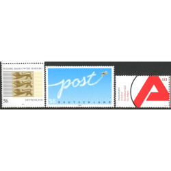 Vesttyskland. 2002. Baden-Wüt. Post og Arbejdsformidlingen. AFA nr. 2180-82 **               (o)
