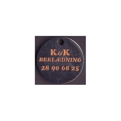 Vognpolet/coincart "K&K Beklædning" 10kr./1€ str.