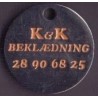 Vognpolet/coincart "K&K Beklædning" 10kr./1€ str.