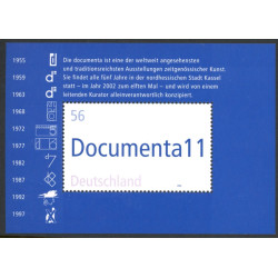 Vesttyskland. 2002. Dokument 11, miniark. AFA nr. 2188 **               (o)