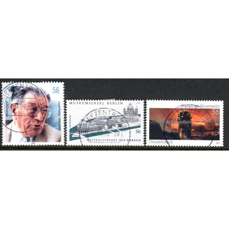 Vesttyskland. 2002. Josef Felder, Museumssøen, og brandværn. AFA nr. 3203-05 **              (o)