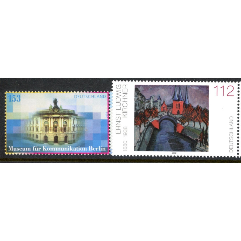 Vesttyskland. 2002. Kommuniation, og tysk malerier. AFA nr. 3206-07 **              (o)