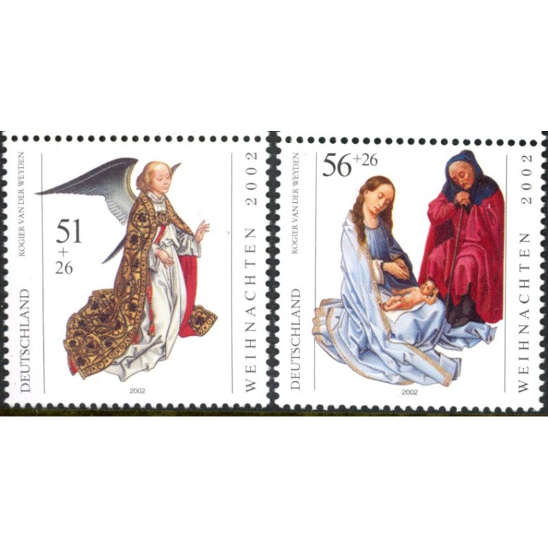Vesttyskland. 2002. Julefrimærekr. AFA nr. 3214-15 **              (o)