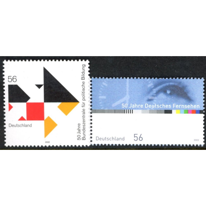 Vesttyskland. 2002. Politikstudier og fjersynsudsendelser. AFA nr. 3216-17 **              (o)