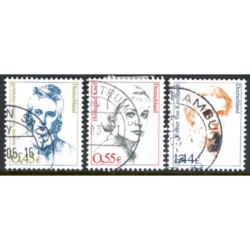 Vesttyskland. 2002. Kendte kvinder. AFA nr. 3224-26 **            (o)