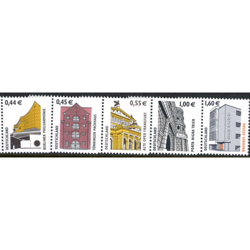 Vesttyskland. 2002. Seværdigheder. AFA nr. 3227-31 **            (o)