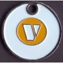 Vognpolet/coincart "Vognpoletter.dk" 10kr./1€ str.