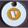 Vognpolet/coincart "Vognpoletter.dk" 10kr./1€ str.