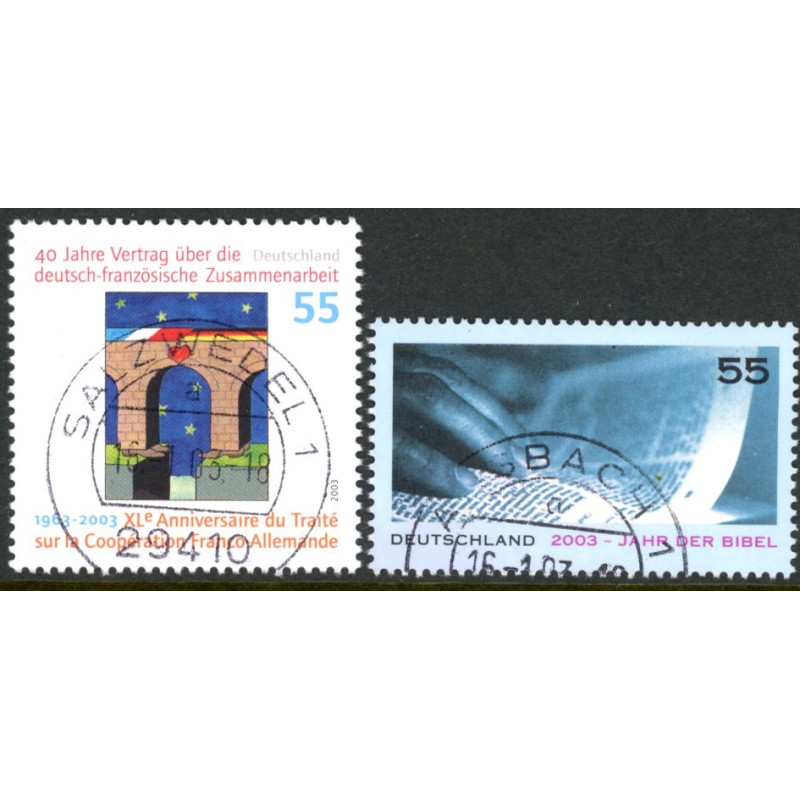 Vesttyskland. 2003. Samarbejdsaftale og bibelåret. AFA nr. 3238-39 **            (o)