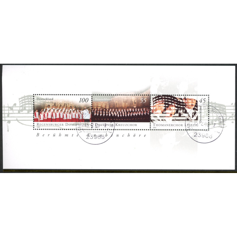 Vesttyskland. 2003. Drengekor, miniark. AFA nr. 3245-47 **          (o)