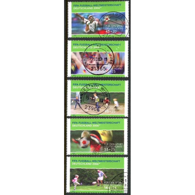 Vesttyskland. 2003. WM i fodbold. AFA nr. 3250-54 **         (o)