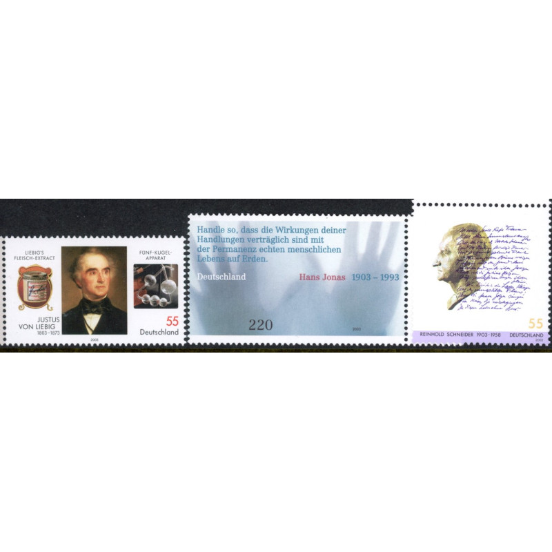 Vesttyskland. 2003. Liebig, Hans Jonas, og Schneider. AFA nr. 3262-64 **        (o)