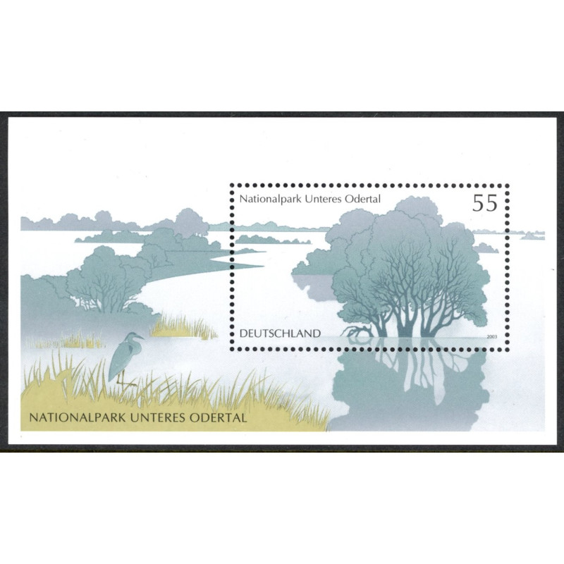 Vesttyskland. 2003. Tyske nationalparker, miniark. AFA nr. 3268 **        (o)
