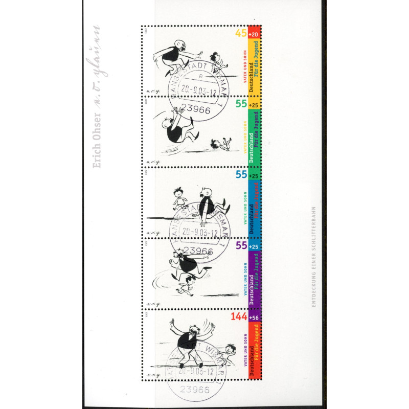 Vesttyskland. 2003. Undom, miniark. AFA nr. 3273-77 **      (o)