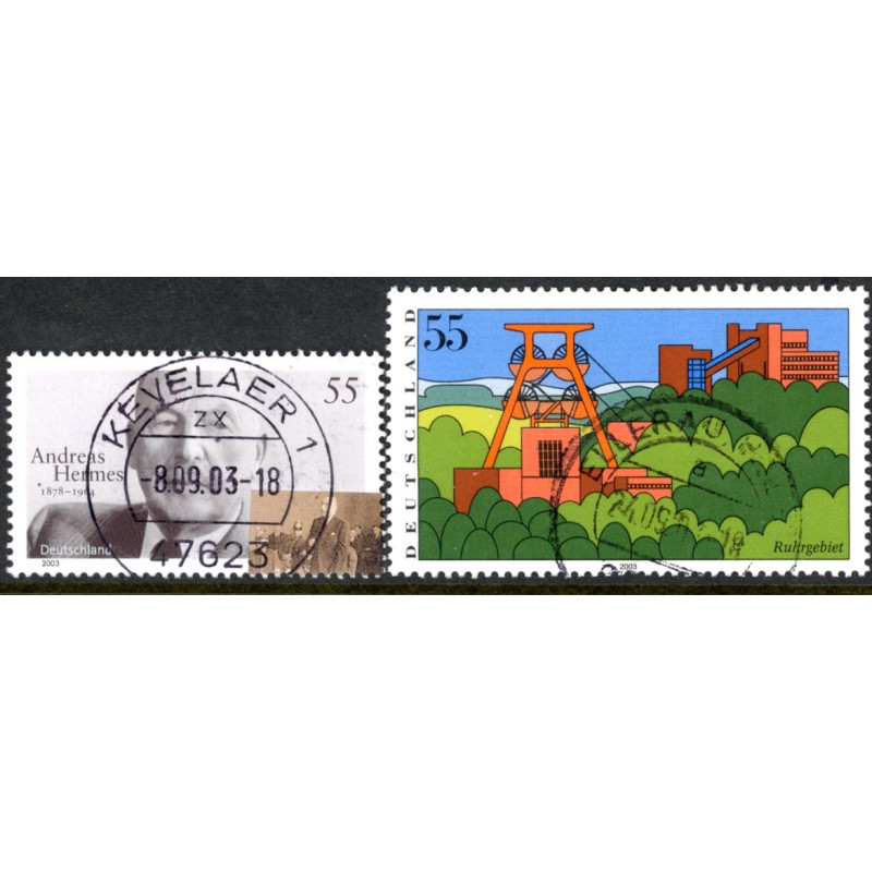 Vesttyskland. 2003. Andreas Hermes og billeder fra Tyskland. AFA nr. 3278-79 **      (o)