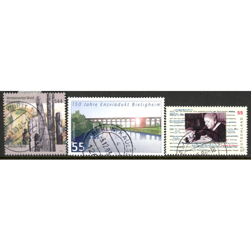 Vesttyskland. 2003. Naturminde, Broer, og Adorno. AFA nr. 3282-84 **     (o)