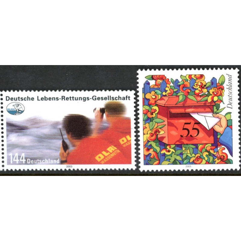 Vesttyskland. 2003. Redningstjenste og Post. AFA nr. 3291-92 **     (o)