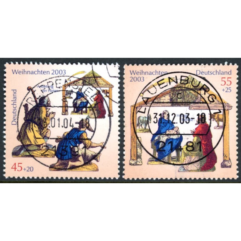 Vesttyskland. 2003. Julefrimærker. AFA nr. 3293-94 **     (o)