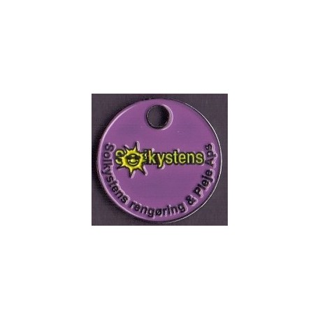 Vognpolet/coincart "Solkystens Rengøring &Pleje" 10kr./1€ str.