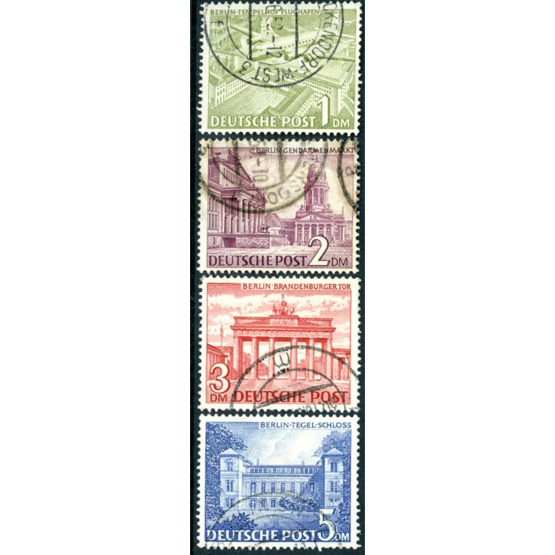 Berlin. 1949. Tyske bygningsværker. AFA nr. 57-60 ** (o)