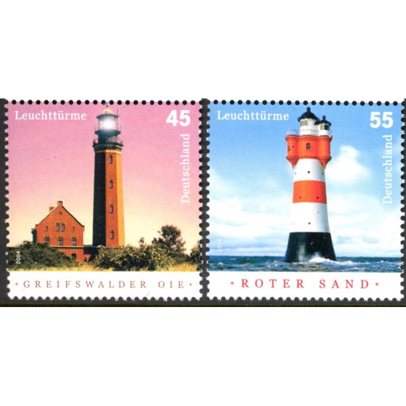 Tyskland. 2004. Fyrtårne. AFA nr. 3333-34 **  (o)