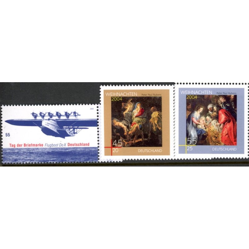 Tyskland. 2004. Frimærkets dag, og julefrimærker. AFA nr. 3349-51 **                      (o)