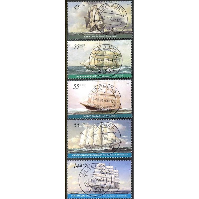 Tyskland. 2005. Skibe. AFA nr. 3383-87 **        (o)