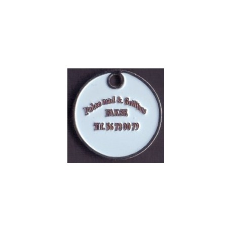 Vognpolet/coincart "Fakse Mad og Grilhus" 10kr./1€ str.