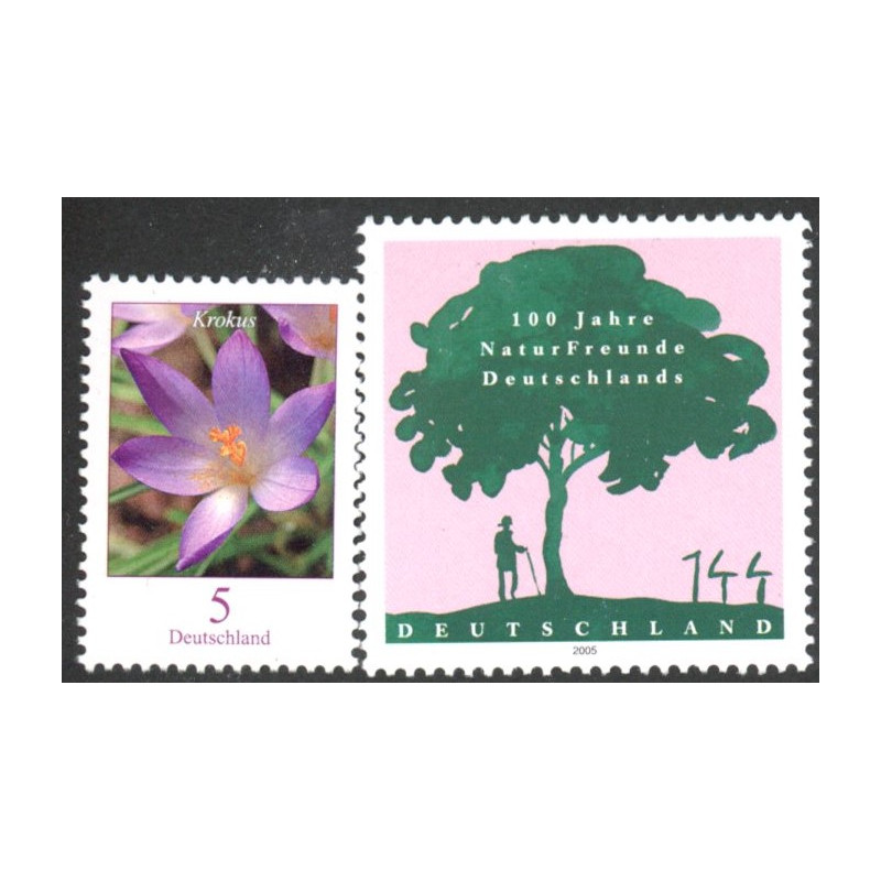 Tyskland. 2005. Blomst og Naturvenner. AFA nr. 3396-97 **        (o)