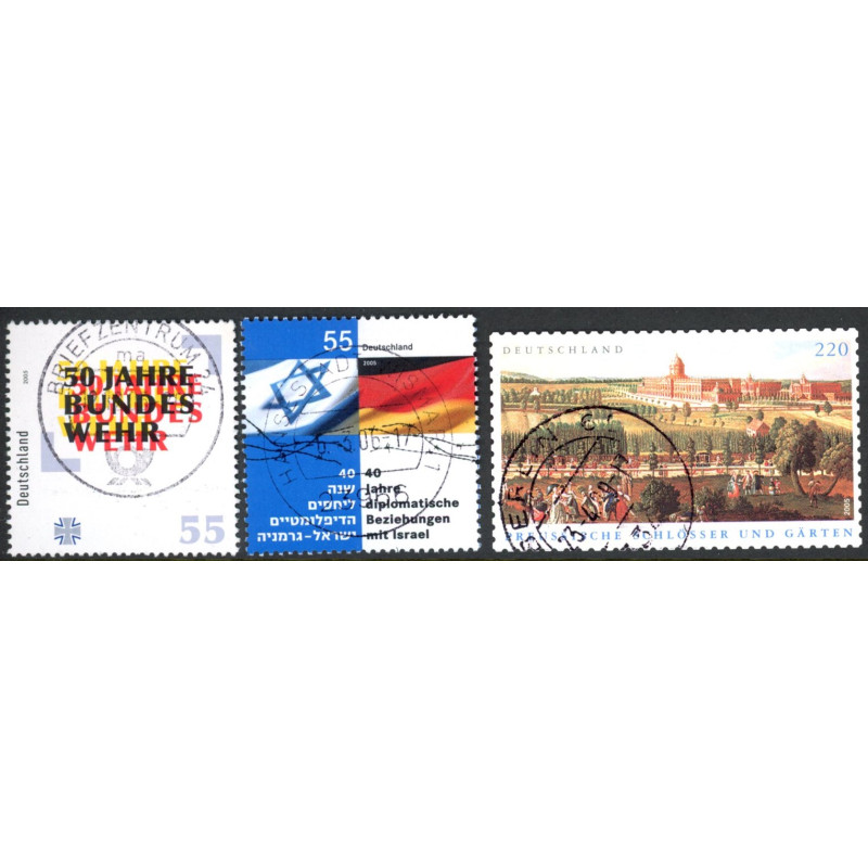 Tyskland. 2005. Bundeswehr, Israel, og Preussiskeslotte. AFA nr. 3413-15E **           (o)