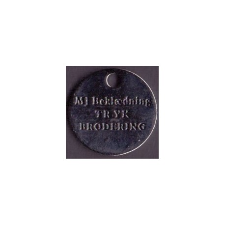 Vognpolet/coincart "MJ Beklædning" 10kr./1€ str.